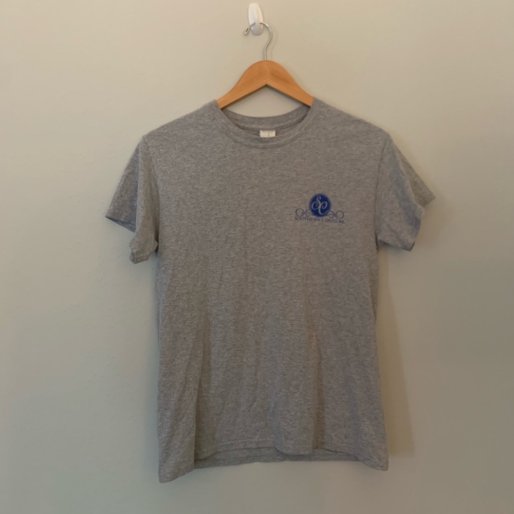 southern couture gildan grey small baseball shirt